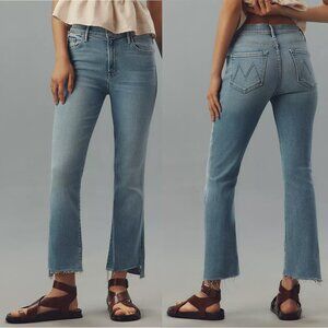MOTHER Lil Insider Crop Step Fray Jeans Size 31 NWT